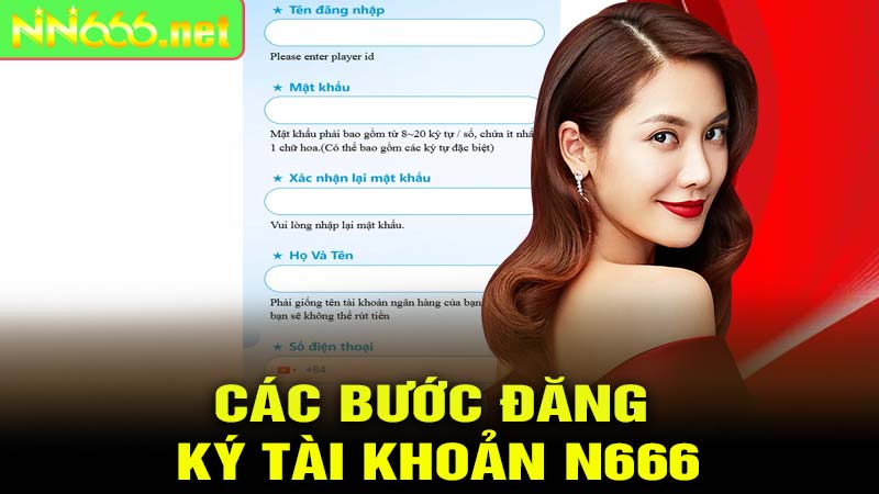 Các bước đăng ký tài khoản N666